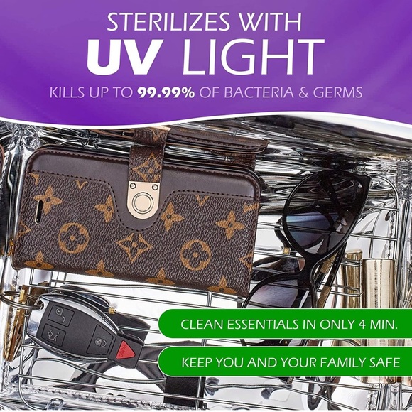 UV Light Sanitizer Box Mobile Ultraviolet Disinfection Bag Kills 99.9% of Germs - Picture 3 of 8